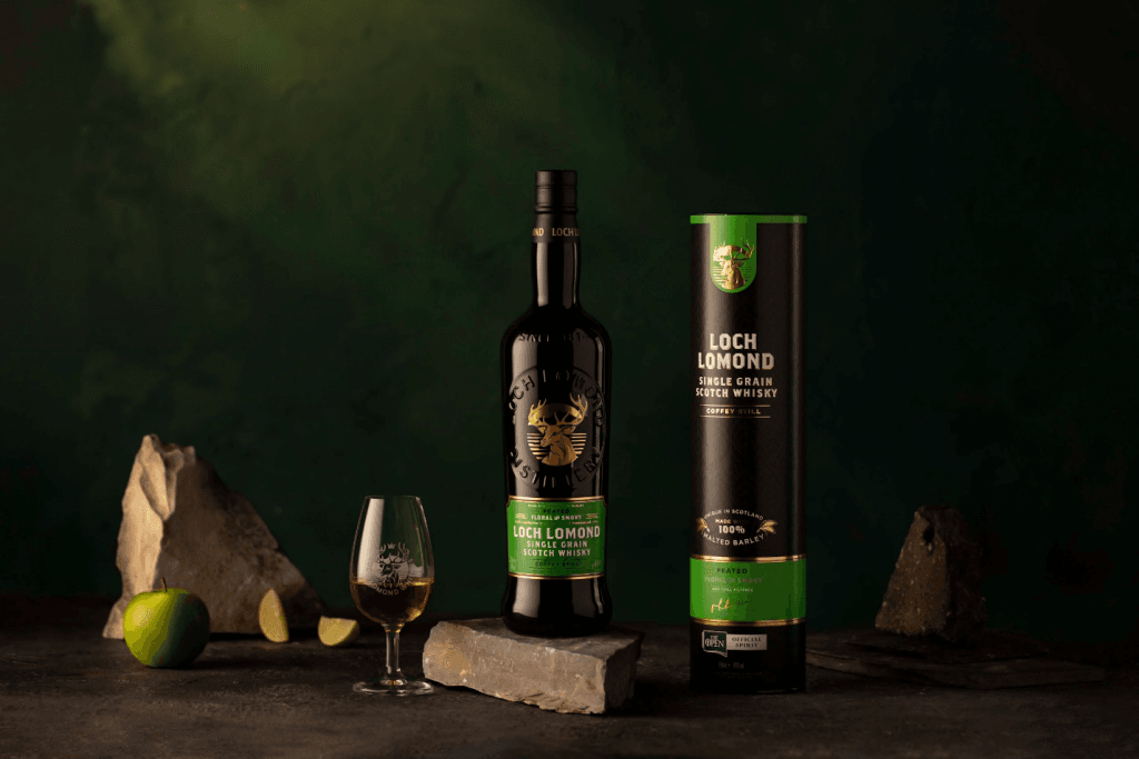 Loch Lomond Peated Single Grain Whisky – Heavily Peated Scotch with Vanilla & Smoke